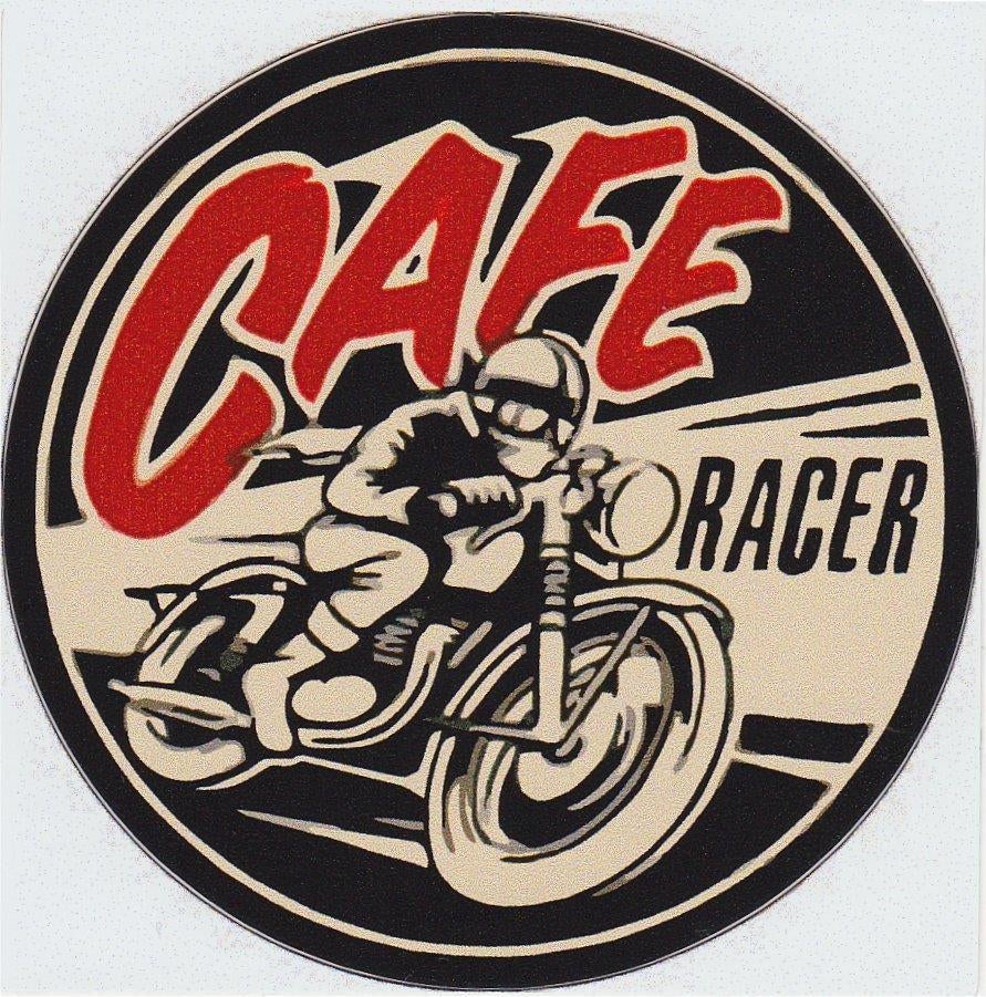 Cafe Racer sticker #2, Ophalen of Verzenden