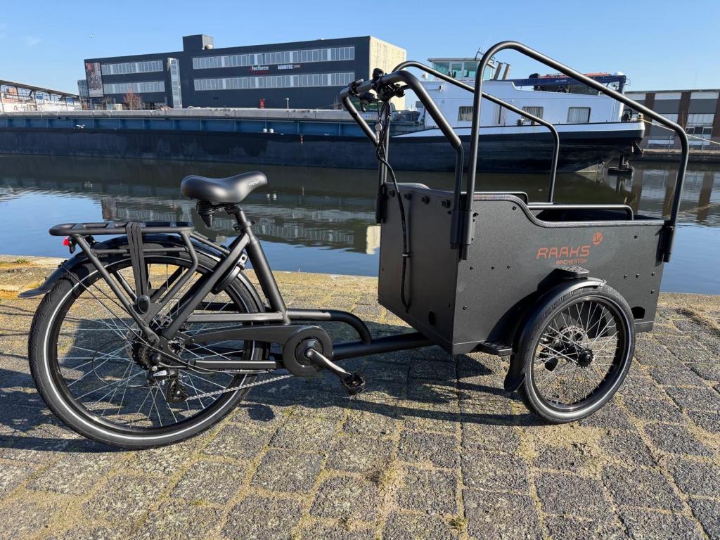 Fietshokje Beverwijk: Raaks Bremerton e-bakfiets NIEUW, Fietsen en Brommers, Fietsen | Bakfietsen, Overige merken, 4 kinderen of meer