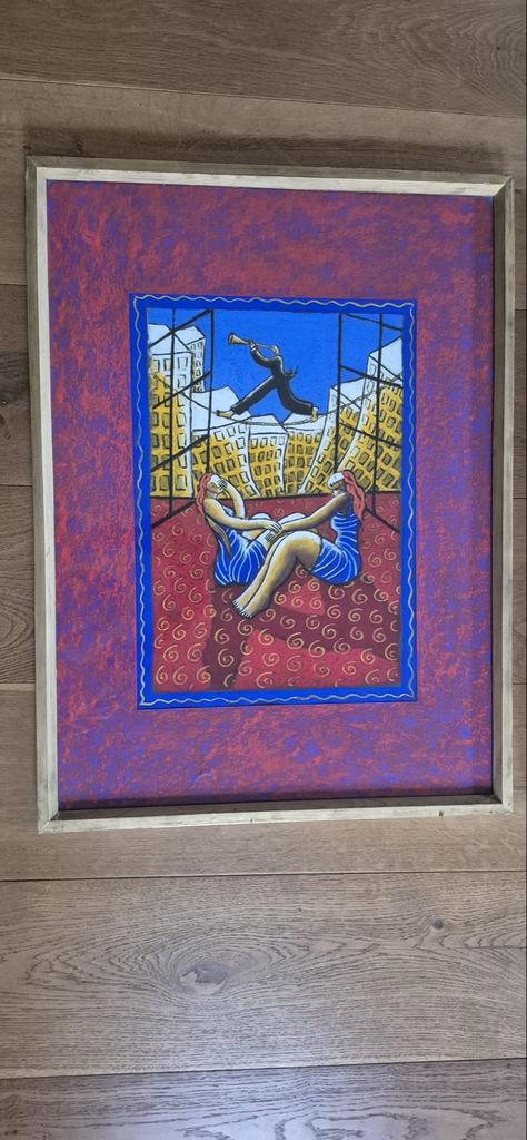 Pastel/papier tekeningen van kunstenaar Jacques Tange, Ophalen