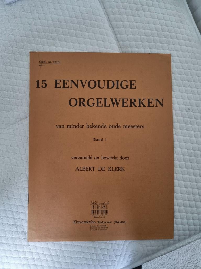 Klavarskribo - 15 eenvoudige orgelwerken, Ophalen of Verzenden, Gebruikt, Les of Cursus