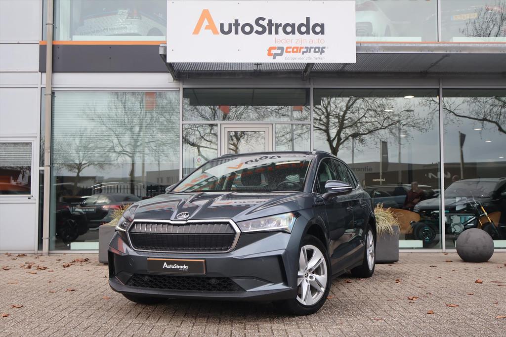 Skoda Enyaq Iv 80 Navigatie I Camera I Carplay I DAB I LED |, Gebruikt, 95 pk, Met garantie (alle), Leder en Stof