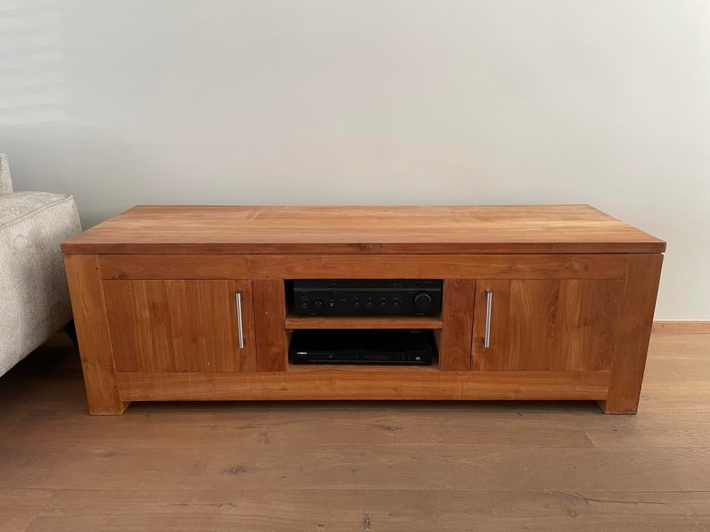 Tv meubel, Gebruikt, 150 tot 200 cm, Ophalen of Verzenden, Minder dan 100 cm