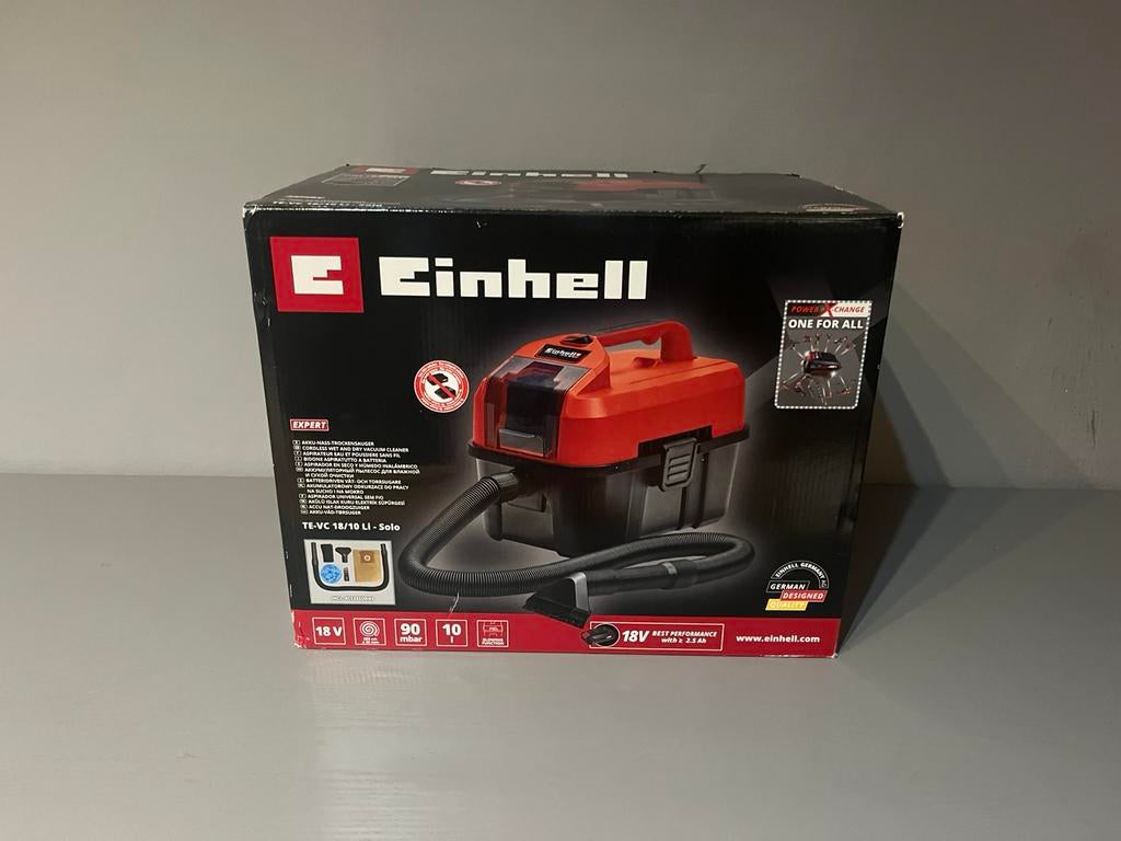 Einhell te-vc 18/10 - nat droog stofzuiger NIUEW -ongebruikt, Witgoed en Apparatuur, Stofzuigers, Nieuw, Stofzuiger, Ophalen of Verzenden