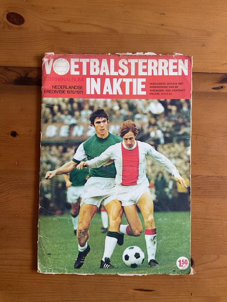 Voetbalsterren in Aktie - Sterrenalbum Eredivisie 1970/1971, Ophalen of Verzenden, Gelezen, Plaatjesalbum