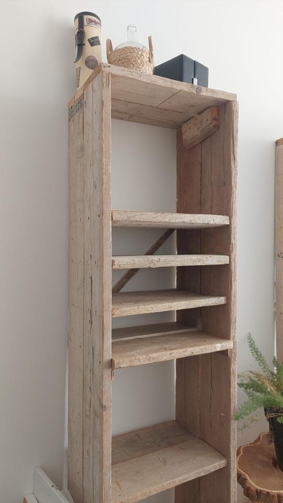 Creatieve steigerhouten kasten (2x), Ophalen, Zo goed als nieuw