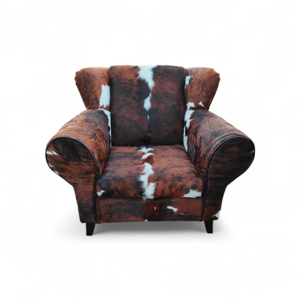 Fauteuil Bommel in koeienhuid, Nieuw, Ophalen of Verzenden, Western, Eén