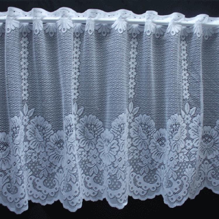 Wit valletje met bloemen 48cm hoog, Ophalen of Verzenden, Zo goed als nieuw