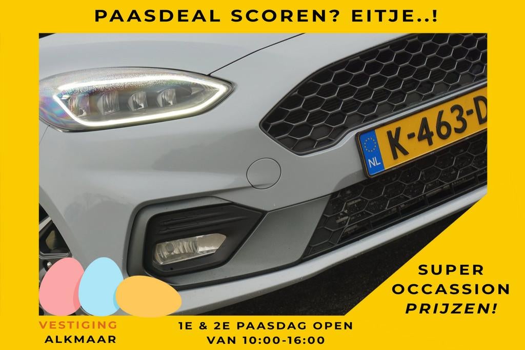 Ford Fiesta 1.5 EcoBoost ST-3 | Silver Fox | Recaro/Panorama, Auto's, Ford, Voorwielaandrijving, Gebruikt, Euro 6, Lichtsensor