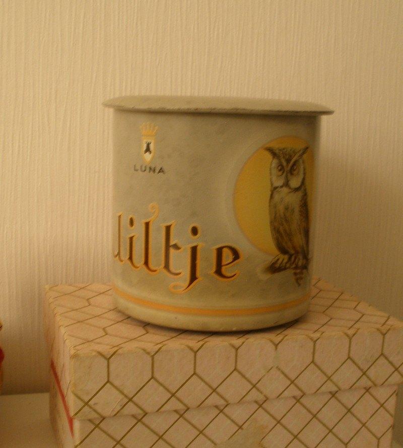 Oud Uiltje Luna sigaren blik, Verzamelen, Blikken, Ophalen of Verzenden, Zo goed als nieuw, Overige, Overige merken