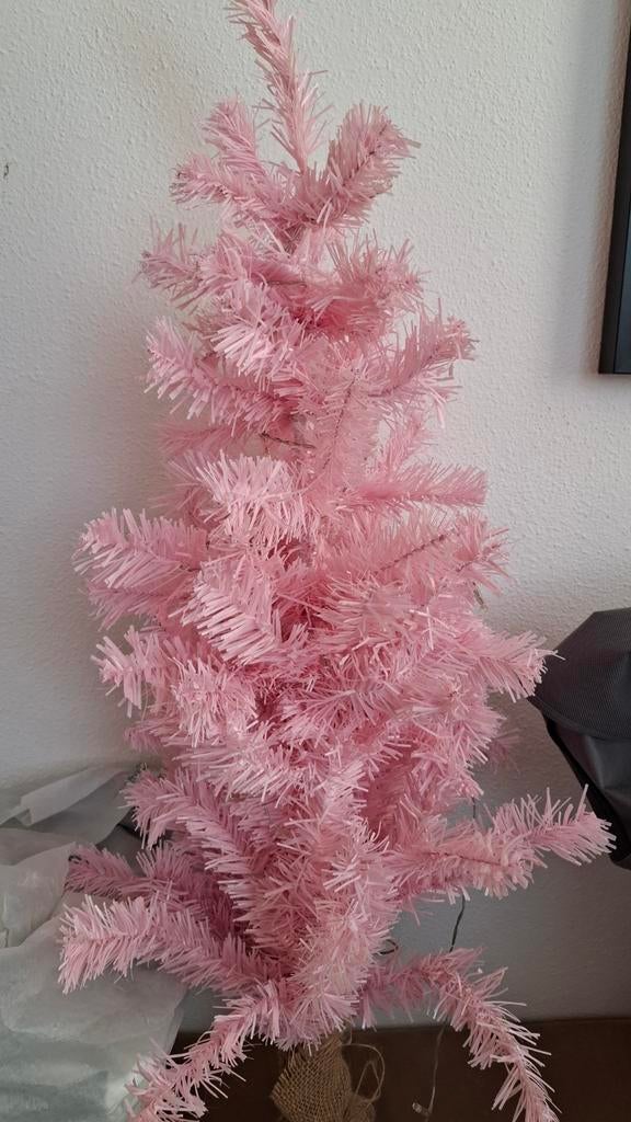 Kerstboom roze met lampjes, Diversen, Kerst, Ophalen