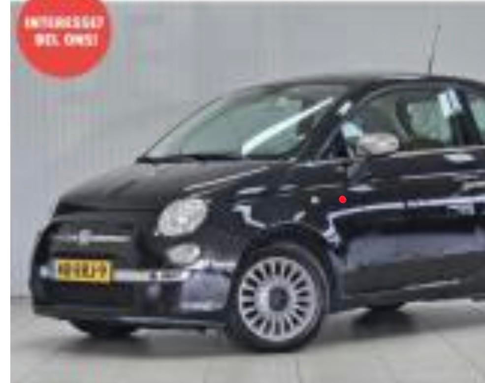 Fiat 500 0.8 Dualogic C 2011 Zwart, Auto's, Zwart, Origineel Nederlands, Bedrijf, 915 kg