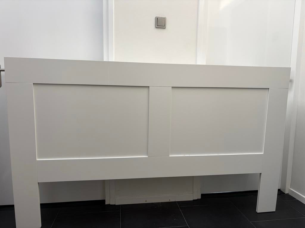 IKEA Brimnes Achterkant Bed Wit, Ophalen, Gebruikt, Wit, Tweepersoons