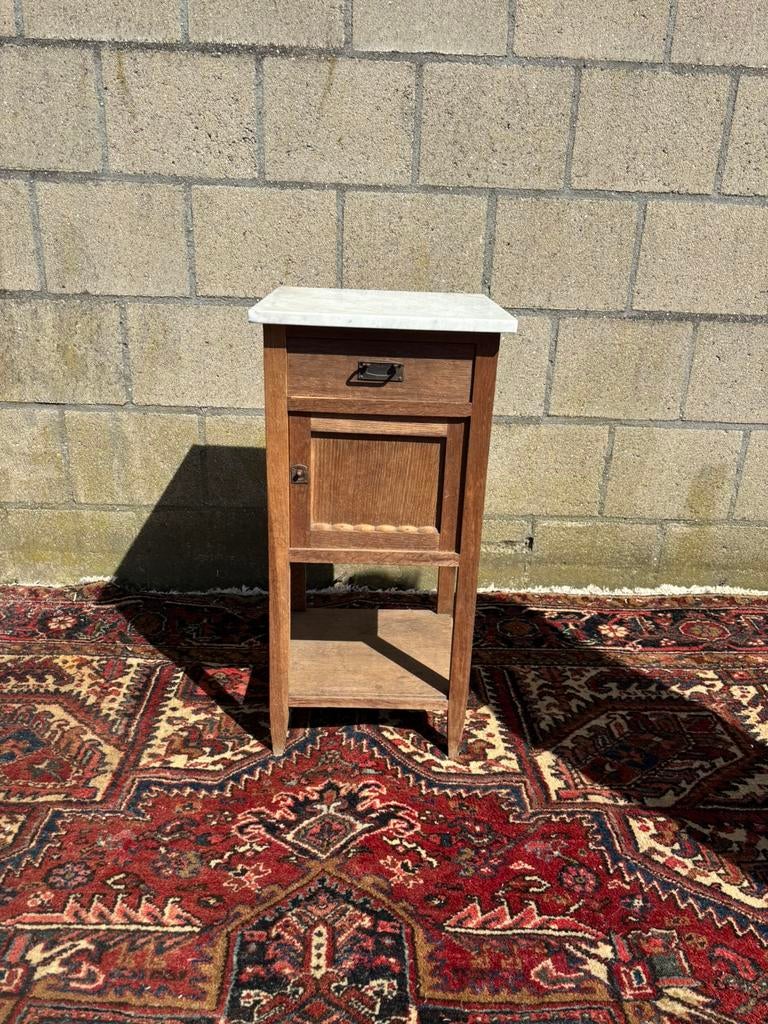 Antiek nachtkastje, Ophalen of Verzenden, Zo goed als nieuw, Minder dan 45 cm
