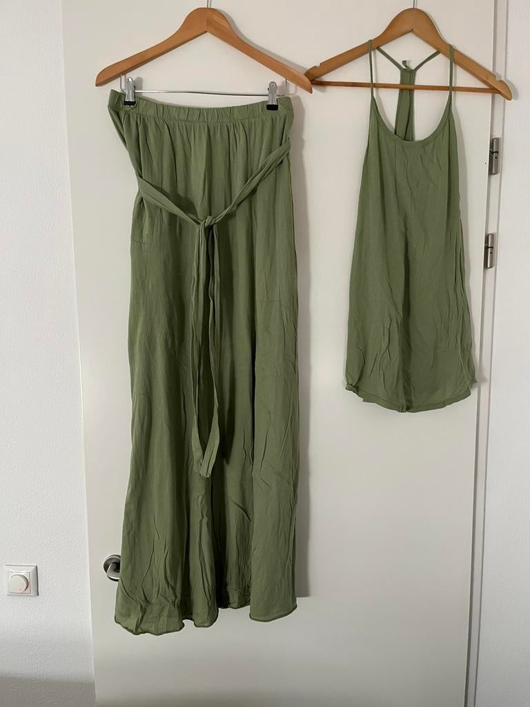 Humanoid rok en hemdje XL, Kleding | Dames, Jumpsuits, Zo goed als nieuw, Maat 42/44 (L), Groen, Ophalen of Verzenden