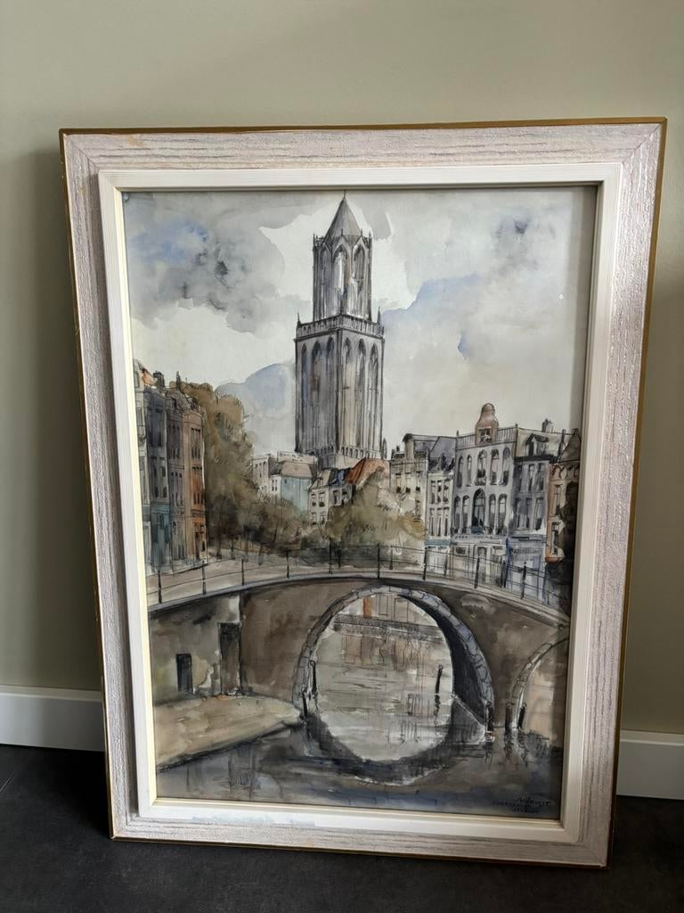 Schilderij Utrecht, Ophalen of Verzenden