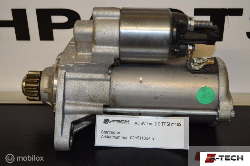 Startmotor  Audi A3 8V 2.0 TFSI quattro 02e911024m, Gebruikt, Volkswagen, Ophalen of Verzenden, Volkswagen