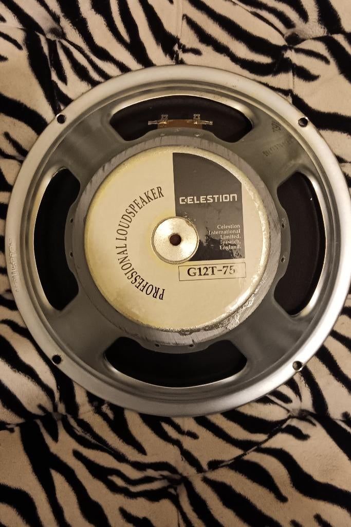 Celestion G12T-75 gitaar speaker 16 ohm, Ophalen of Verzenden, Gebruikt, Gitaar, 50 tot 100 watt
