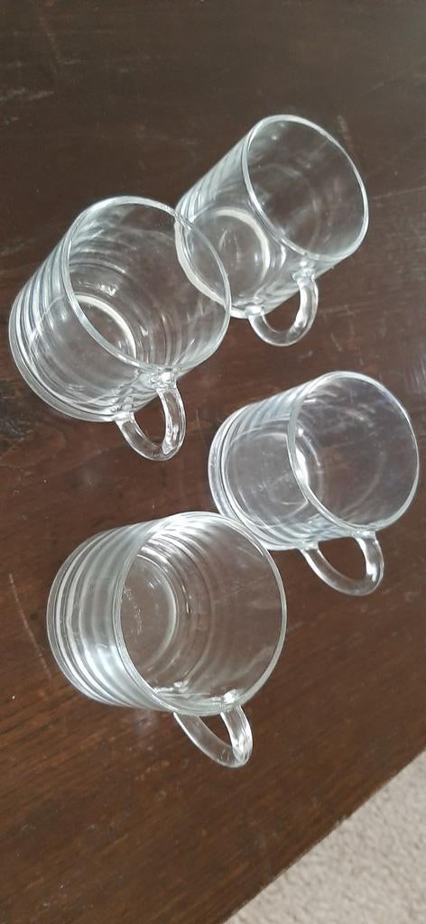 Set van 4 Pickwick theeglazen, Ophalen of Verzenden, Gebruikt, Glas, Glas of Glazen