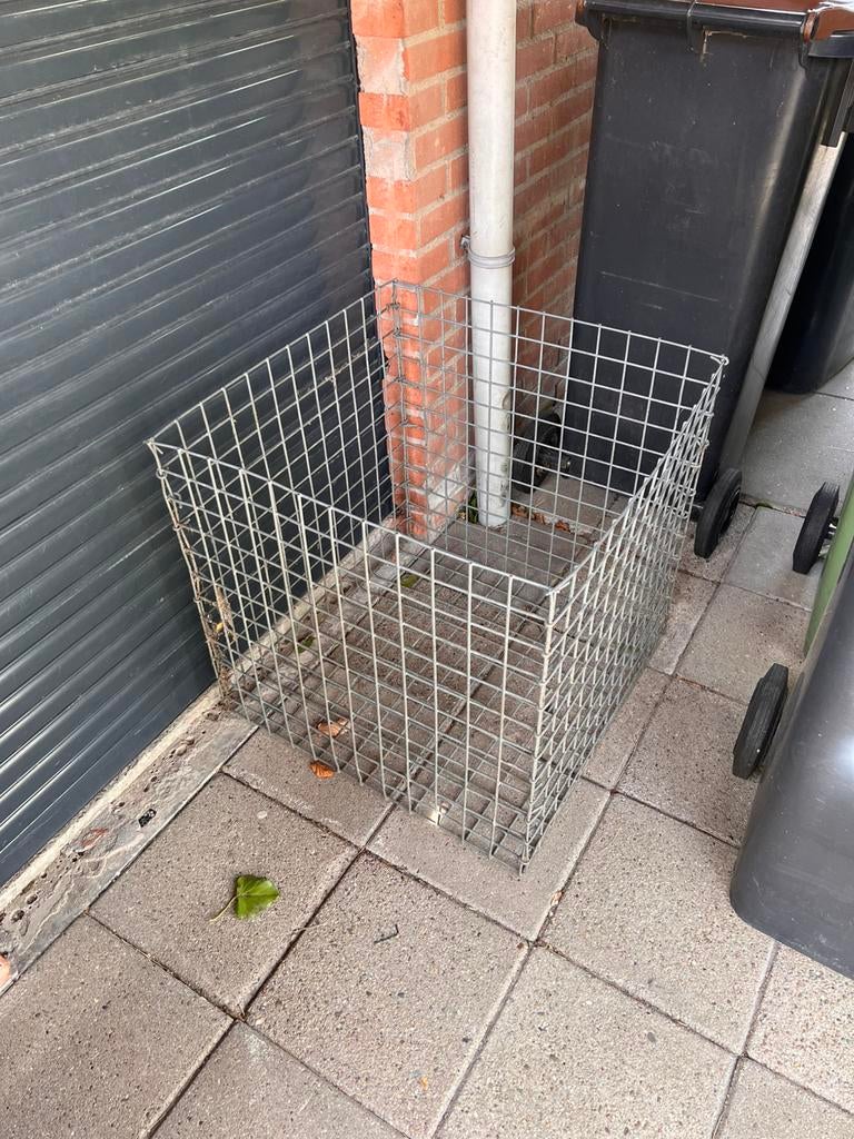 Ijzeren bak, Ophalen, Gebruikt, 40 cm of meer, Vierkant