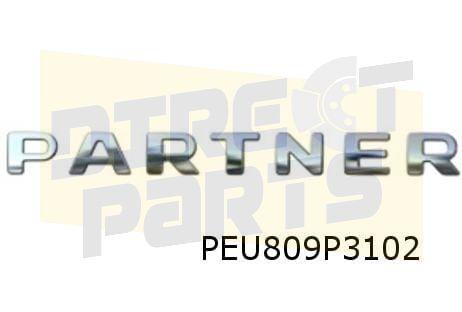 Peugeot Partner (-8/12) embleem tekst ''Partner'' achterklep, -, Verzenden, -, Nieuw
