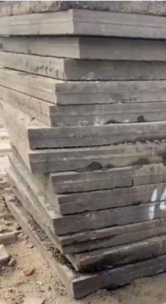 betonplaten gebruikt 200x200x14 met hoekrand 15 stelcon, Ophalen of Verzenden, Gebruikt, Beton, Overige typen