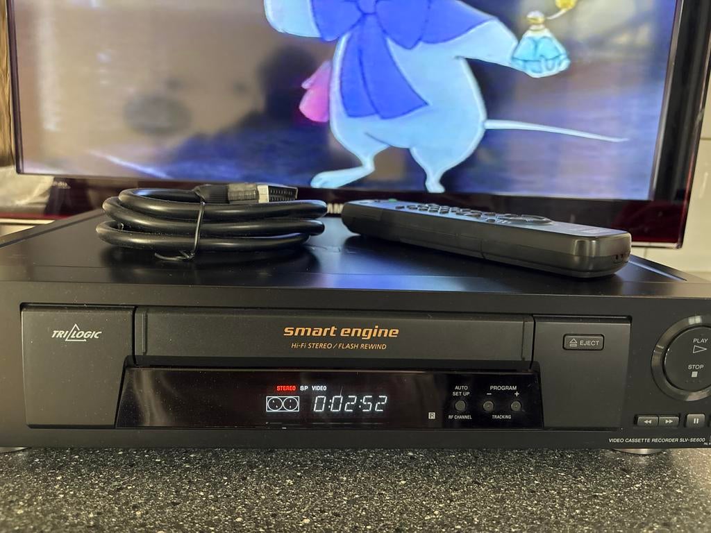 Sony VHS-speler SLV-SE600 met afstandsbediening en kabel, Audio, Tv en Foto, Videospelers, Ophalen of Verzenden, Gebruikt, VHS-speler of -recorder