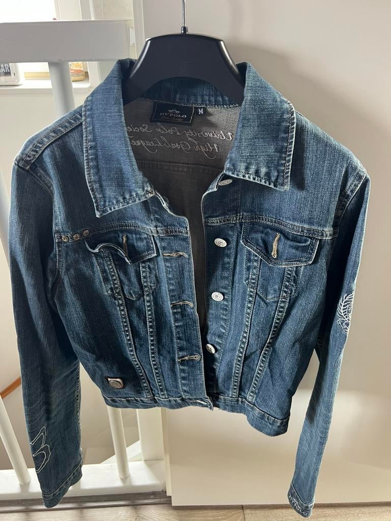 HV Polo spijkerjasje M, Ophalen of Verzenden, Gedragen, Blauw, Jasje