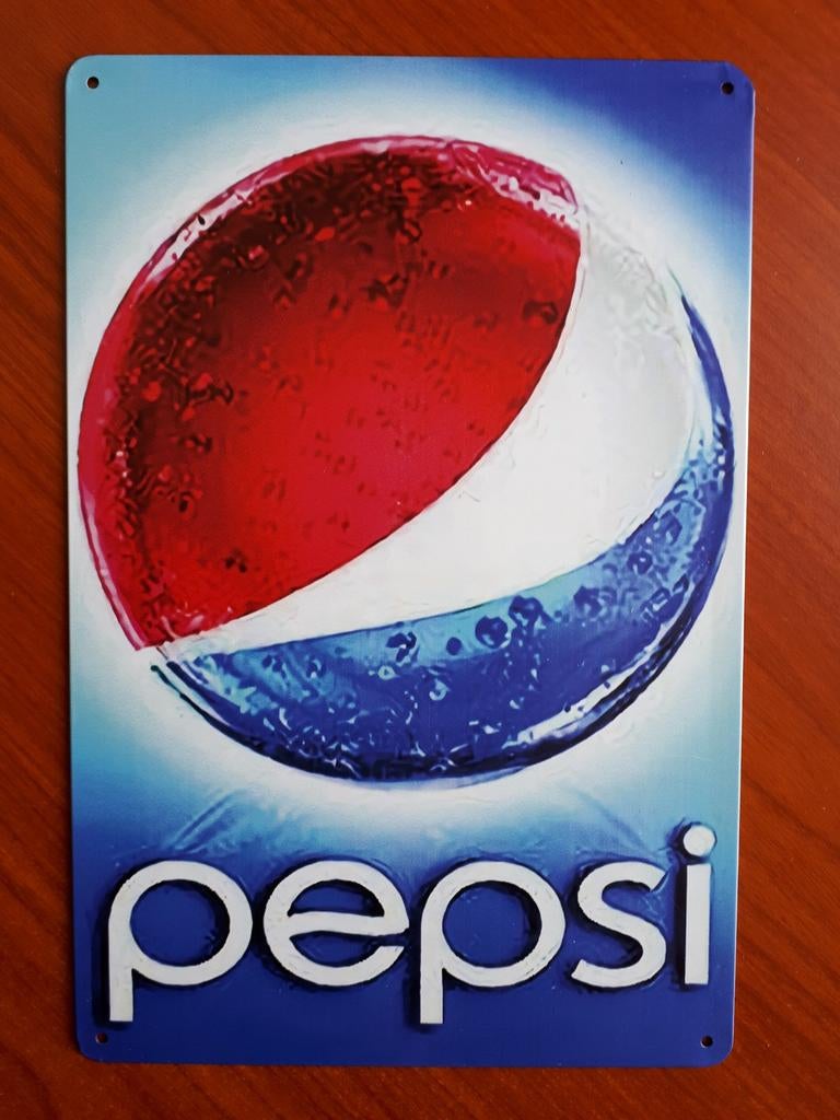 Pepsi 20x30 cm Reclamebord, Ophalen of Verzenden, Nieuw, Reclamebord