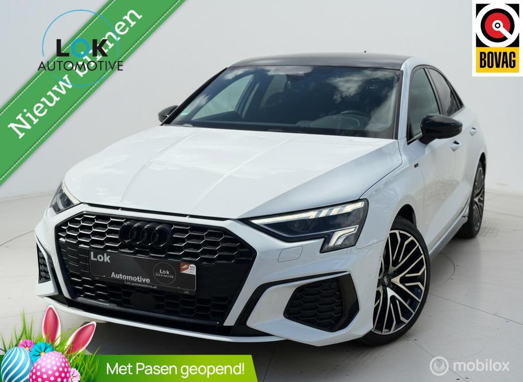 Audi A3 Limousine 35 TFSI S edition PANO|SLINE|CAMERA|RSZITS, 4 cilinders, 150 pk, Wit, Bedrijf