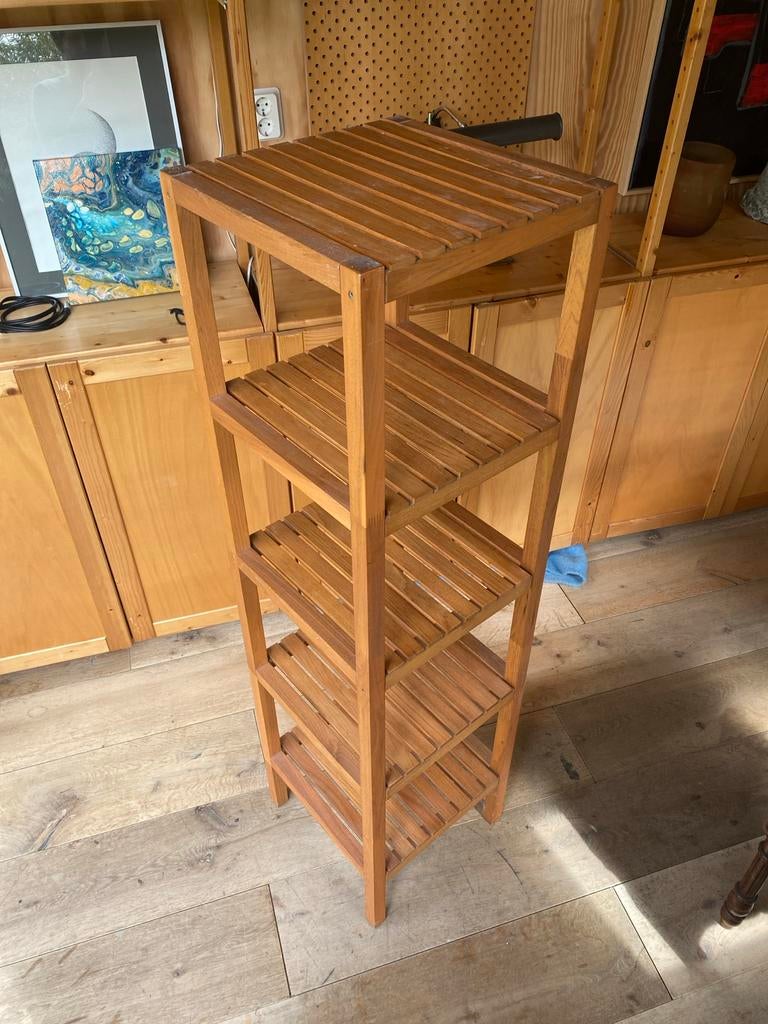 IKEA Badkamermeubel Open Kast Rek Hout, Ophalen, Minder dan 50 cm, Gebruikt, 100 tot 150 cm