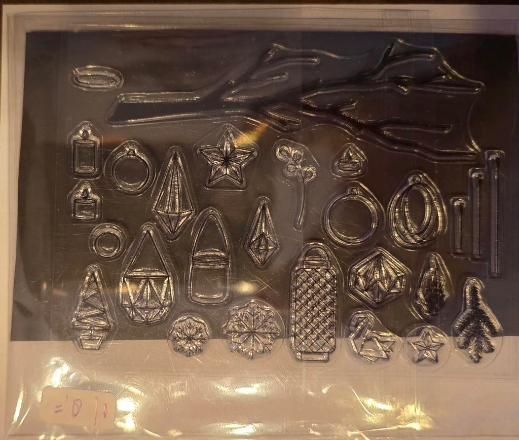 10.Stamps and die. ( Clearstamps met snijmal ), Hobby en Vrije tijd, Kaarten | Zelf maken, Ophalen of Verzenden, Nieuw, Kerst