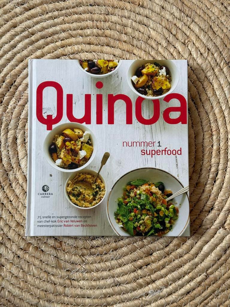 Quinoa: Nummer 1 Superfood Kookboek - Eric van Veluwen, Voorgerechten en Soepen, Ophalen of Verzenden, Zo goed als nieuw, Gezond koken