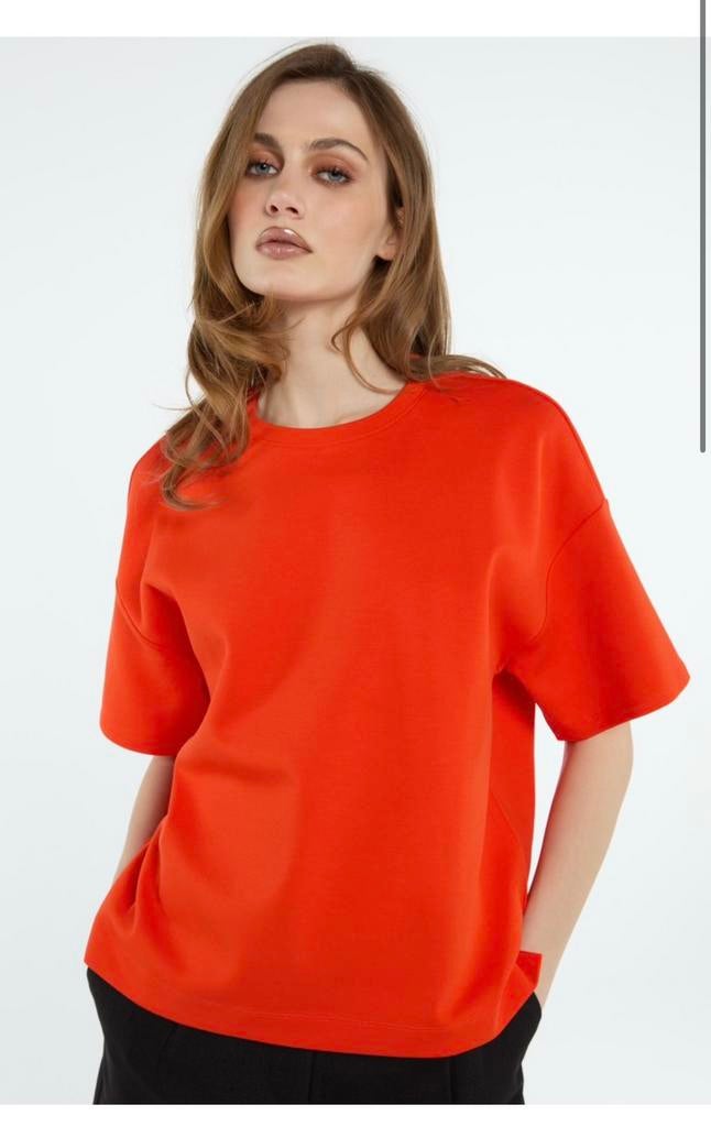 Gezocht New Yorker oranje rood shirt maat M/L, Maat 38/40 (M), Oranje, Ophalen of Verzenden, Zo goed als nieuw