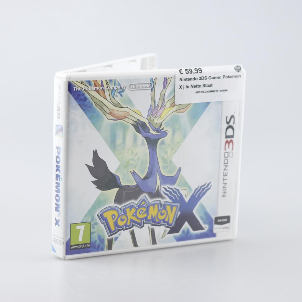 Nintendo 3DS Game: Pokemon X | In Nette Staat, Nintendo, Zo goed als nieuw, Support@nintendo.com, 11-1 Hokotate-cho, Kamitoba, Minami-ku
Kyoto 601-8501
Japan