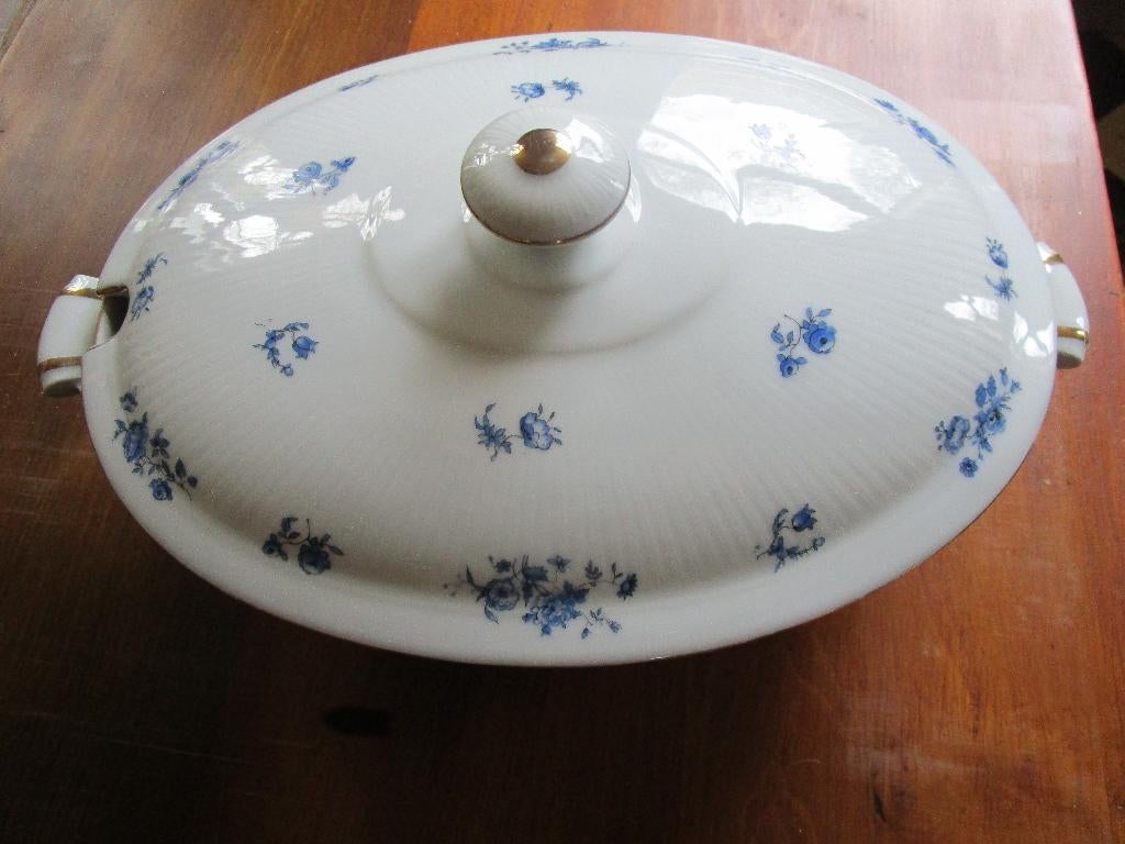 Mooie dekschaal met grote platte schaal France Limoges, Ophalen of Verzenden