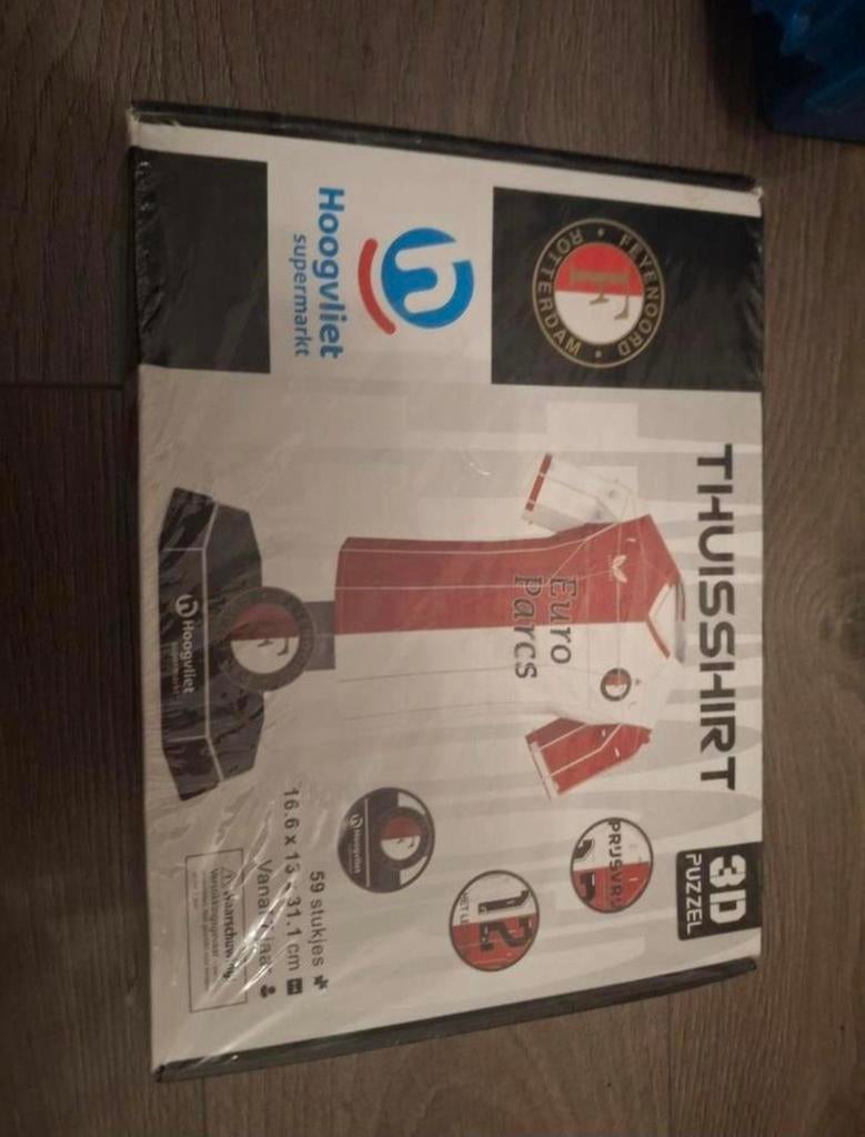 Nieuw feyenoord thuisshirt puzzel, Ophalen of Verzenden, Overige typen