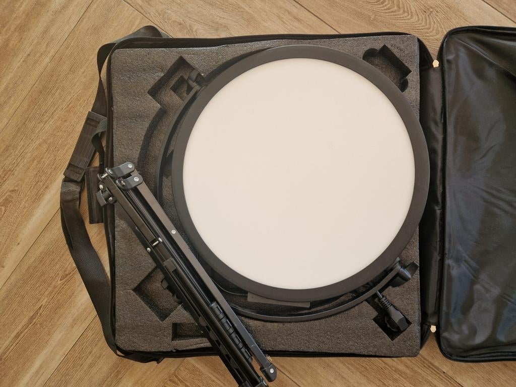 Fotografie Ringlicht LED  Phottix Nuada R4 inc. Statief, Ophalen, Zo goed als nieuw, Lamp of Flitsset