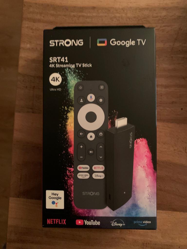 Strong SRT41 4K Streaming TV Stick met Google TV - Nieuw, Info@strong.com, Nieuw, Ophalen of Verzenden, Zonder harde schijf