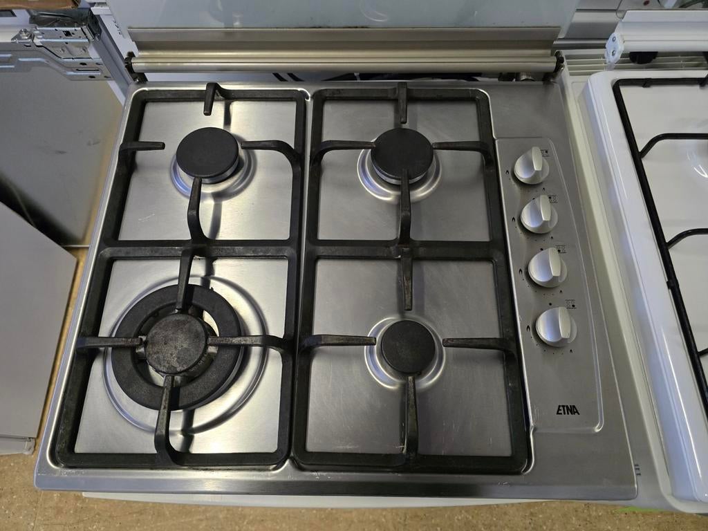 Etna 4 pits vrijstaande gaskookplaat | Rvs | Gratis thuis 🚚, Ophalen, Jirnsum, 4 kookzones, Zo goed als nieuw