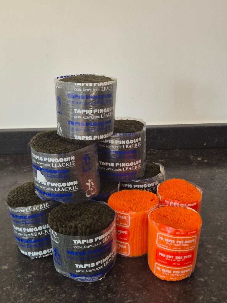 Vintage woldraadjes voor het knopen van Smyrna, Hobby en Vrije tijd, Borduren en Borduurmachines, Ophalen of Verzenden, Nieuw