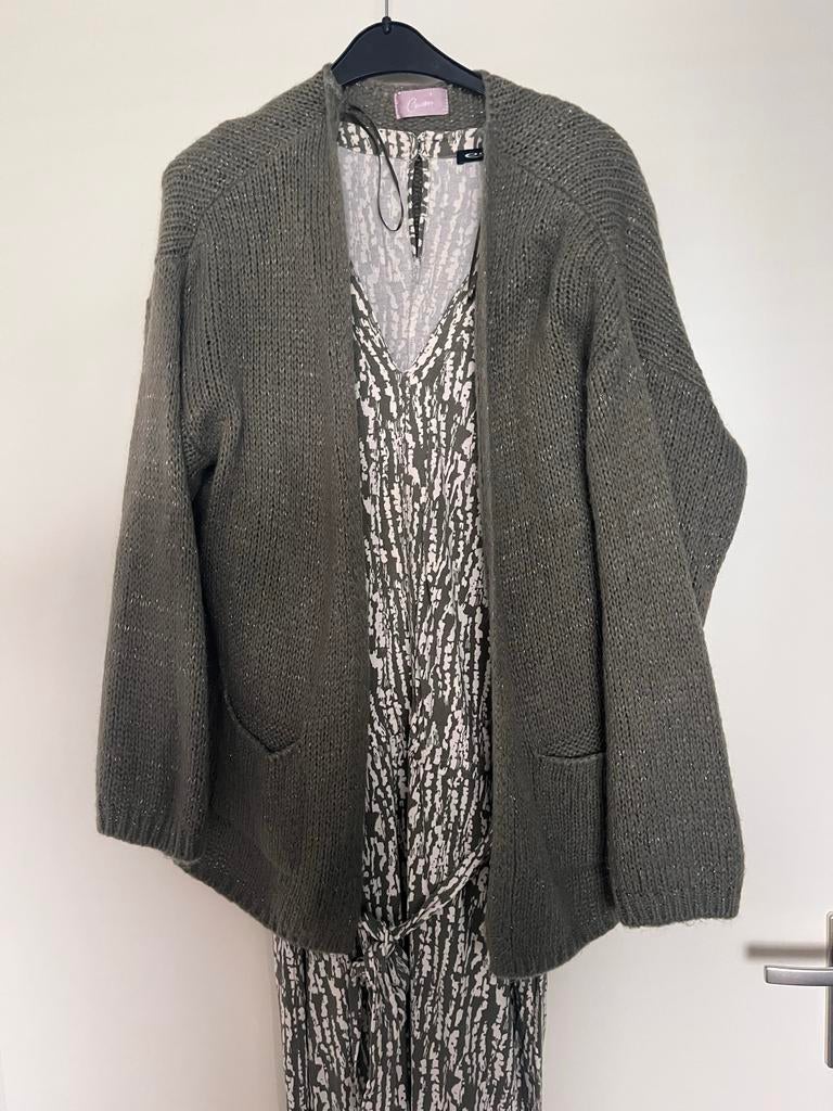 Expresso jumpsuit met vest, maat L/XL, Ophalen of Verzenden, Gedragen, Maat 42/44 (L), Groen