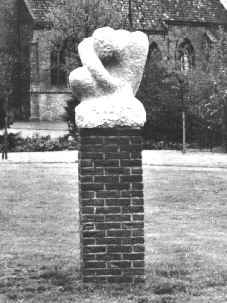 80031 Vledder Dr 1970 Herv Kerk Beeldje Gelopen met zegel, Ophalen of Verzenden, 1960 tot 1980, Gelopen, Drenthe