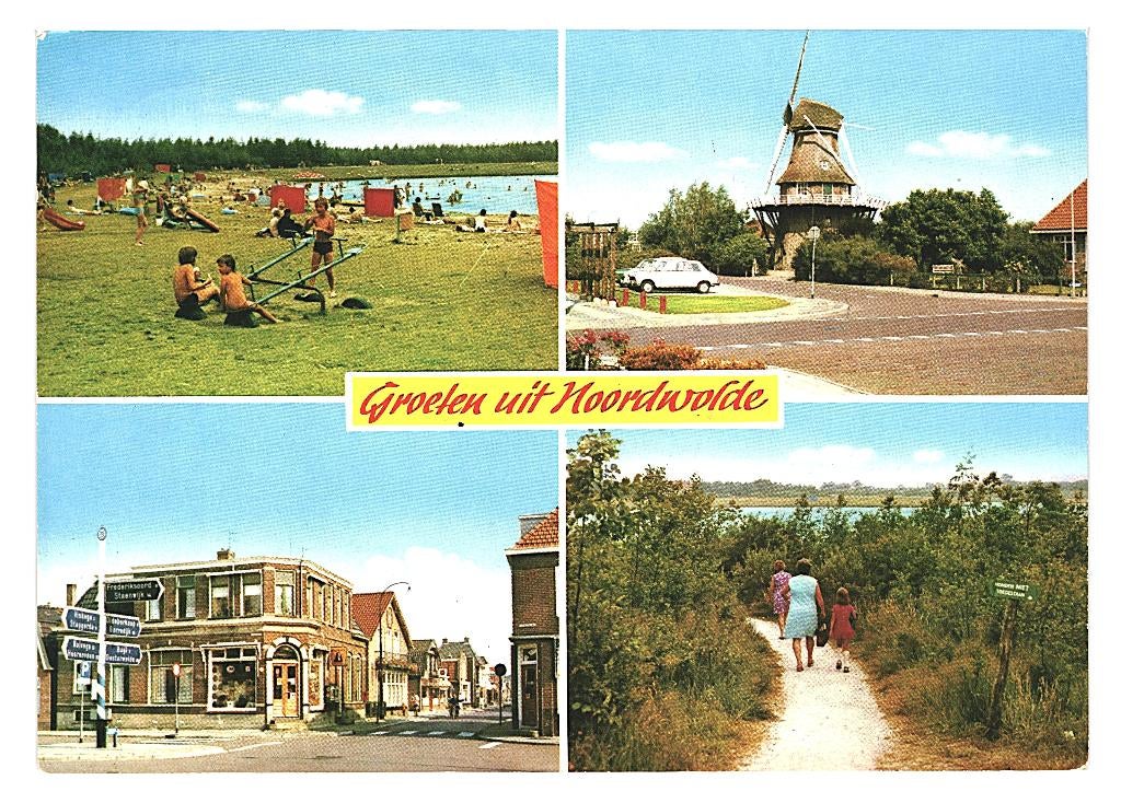 987063 Noordwolde Friesland 1976 Gelopen met postzegel