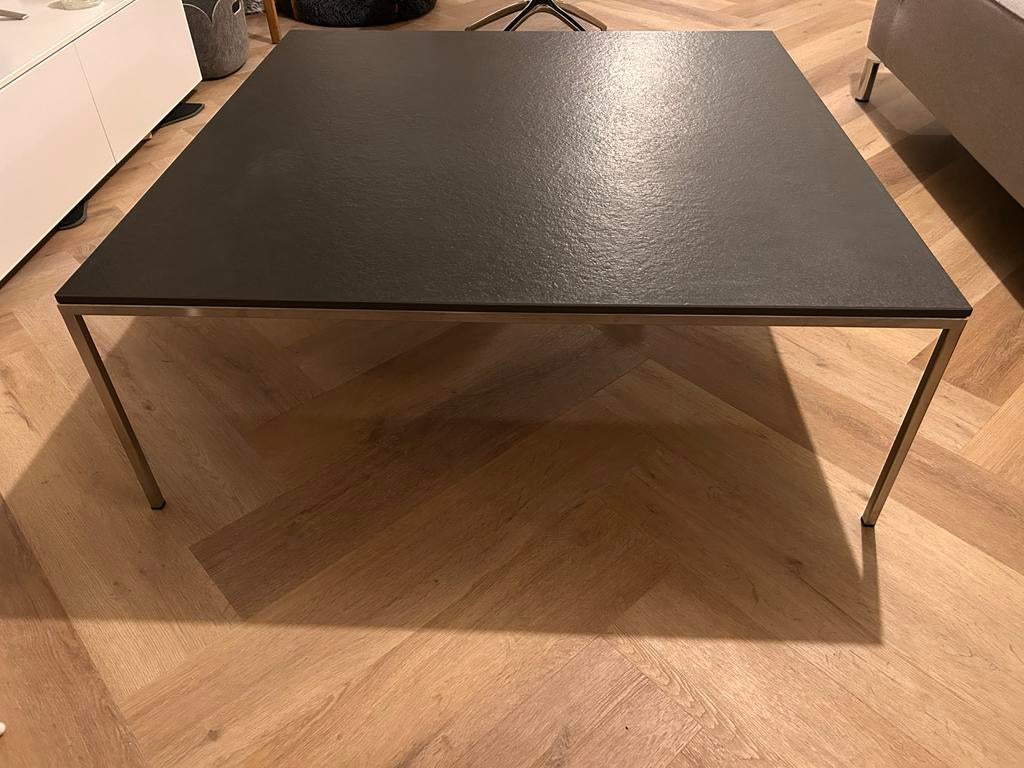Zgan design Metaform DD Salontafel 100x100 RVS - composiet, Huis en Inrichting, Tafels | Salontafels, Zo goed als nieuw, Minder dan 50 cm
