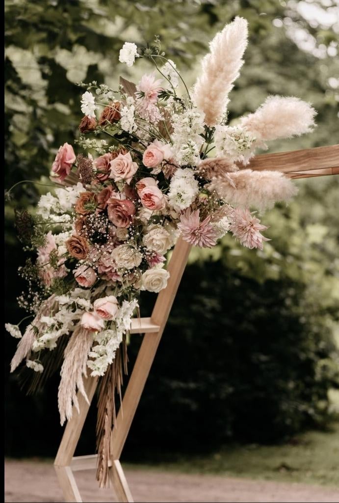 Backdrop, trouwboog te huur, Ophalen, Zo goed als nieuw, Geboorte of Huwelijk