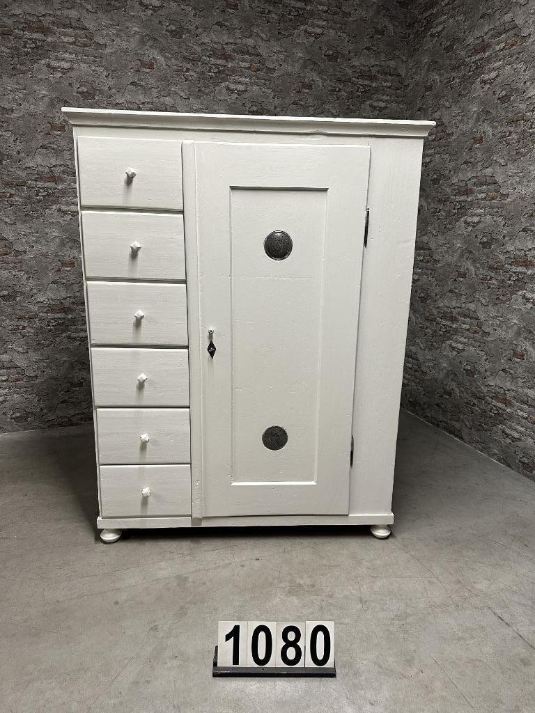 nr.1080 Brocante kast | broodkast, Info@antiekgroothandel.com, Ophalen of Verzenden, 7602RG, 25 tot 50 cm