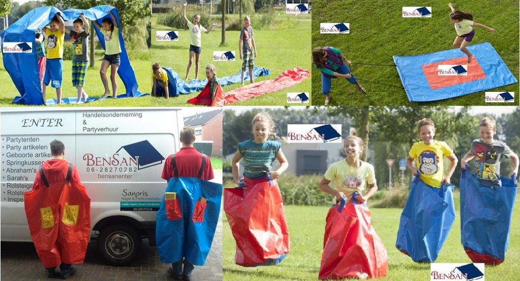 zeskampspellen zeskamp familiedag buurtfeest bensan enter, Hobby en Vrije tijd, Ophalen, Zo goed als nieuw, Overige