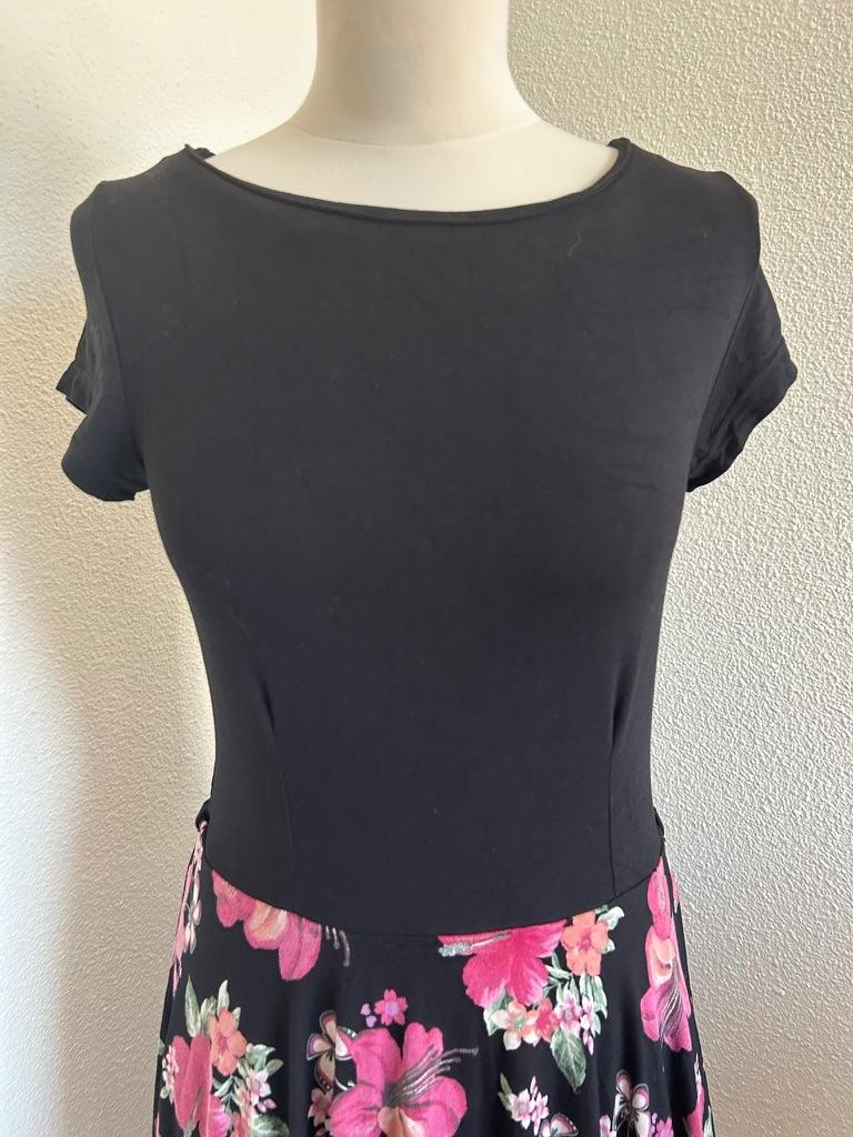 Pussy Deluxe maat M retro swing jurk 2223, Maat 38/40 (M), Pussy Deluxe, Pussy Deluxe, Zwart