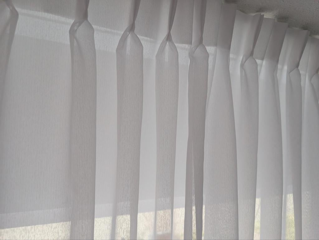 In between/ vitrage, 200 cm of meer, Wit, Ophalen of Verzenden, Zo goed als nieuw