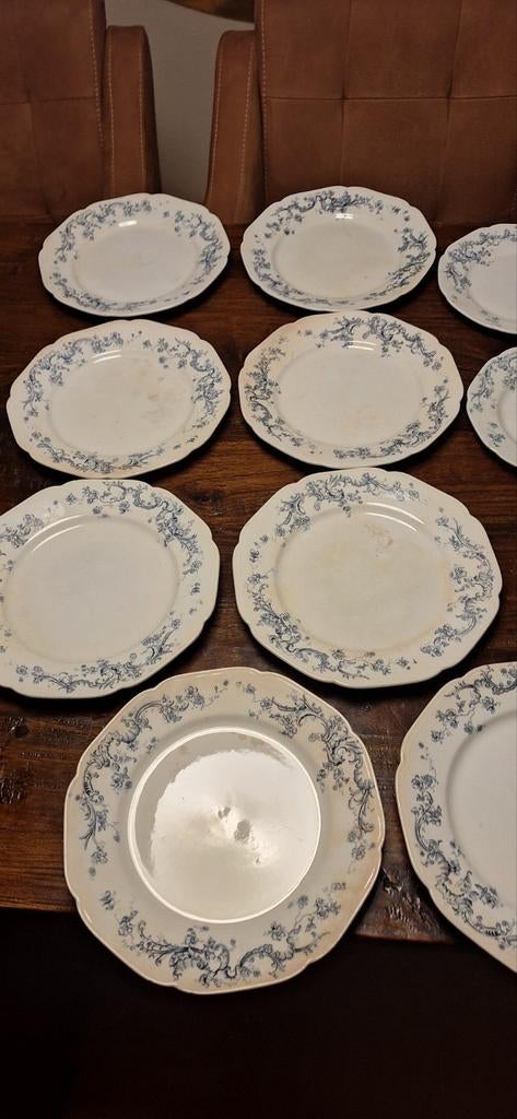 Antieke borden Petrus Regout, Antiek en Kunst, Antiek | Servies compleet, Ophalen